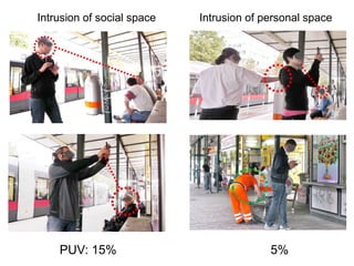 PUV: 15%
Intrusion of social space Intrusion of personal space
5%
 