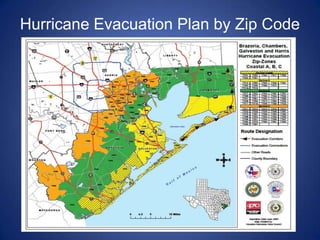 Hurricane Evacuation Plan by Zip Code
 