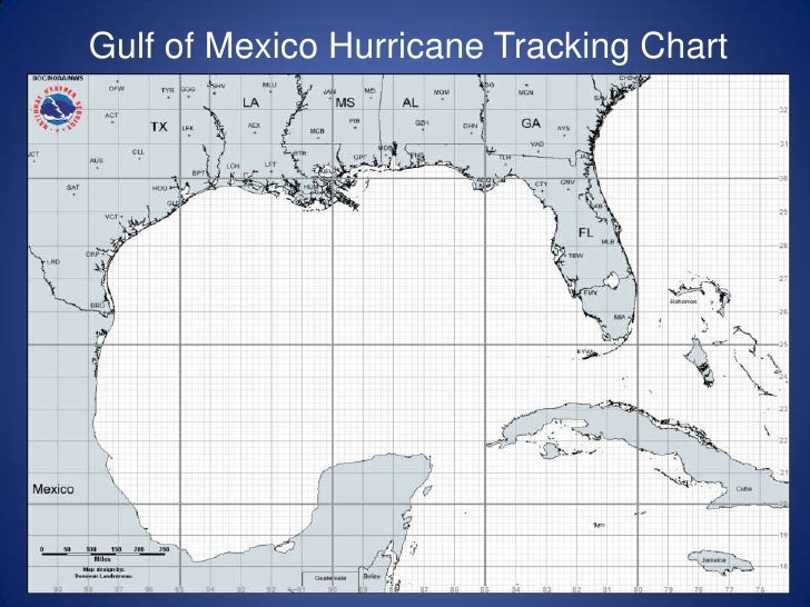 Gulf Of Mexico Hurricane Tracking Chart