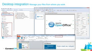 Desktop integration Manage your files from where you work

11

 