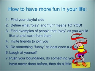 The Purpose of Recreation | PPT