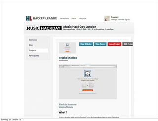 Sonntag, 20. Januar 13
 