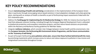 Mhe Environment Mental health and the environment: Bringing nature back into people's ...