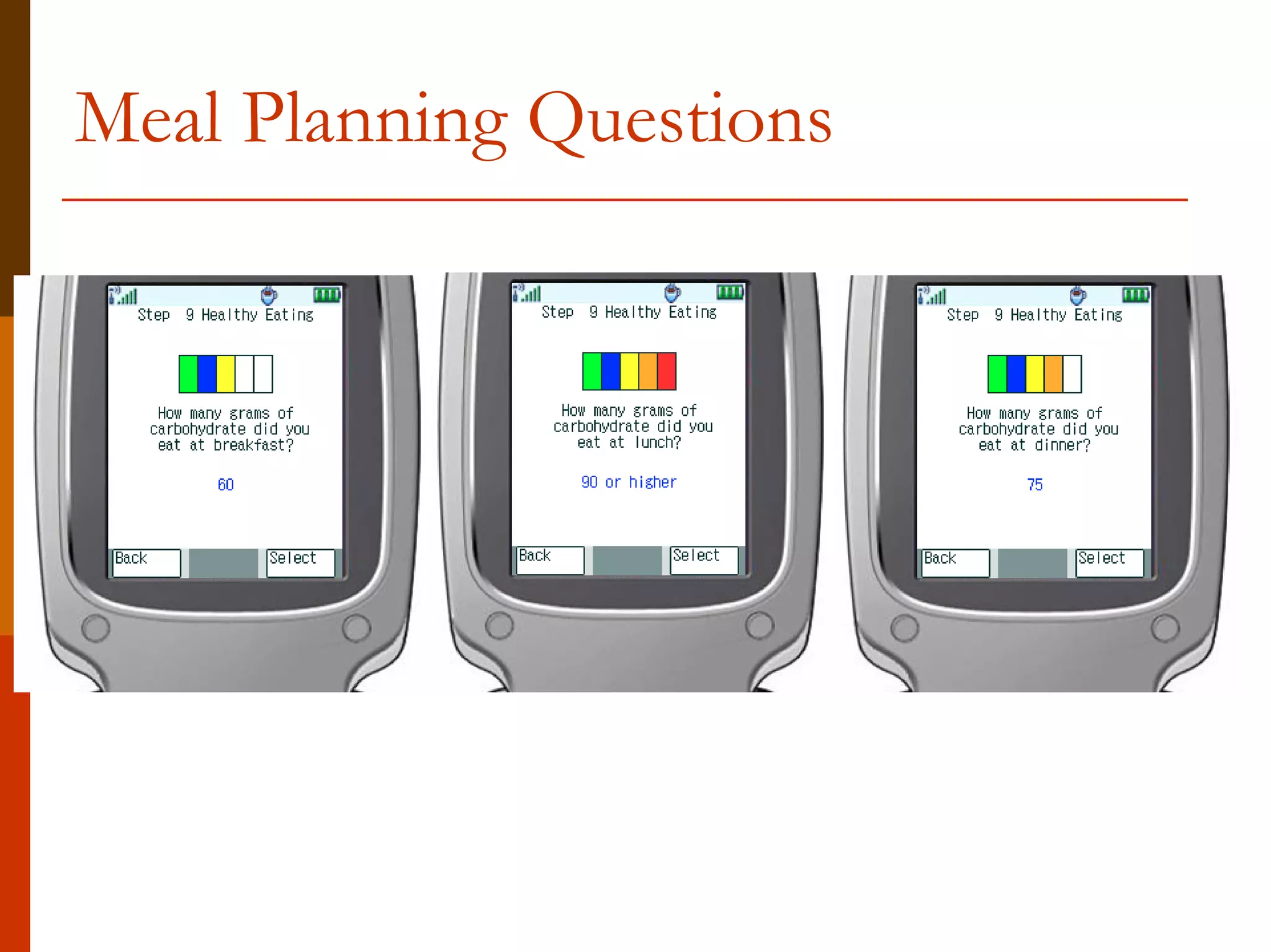 Meal Planning Questions
 
