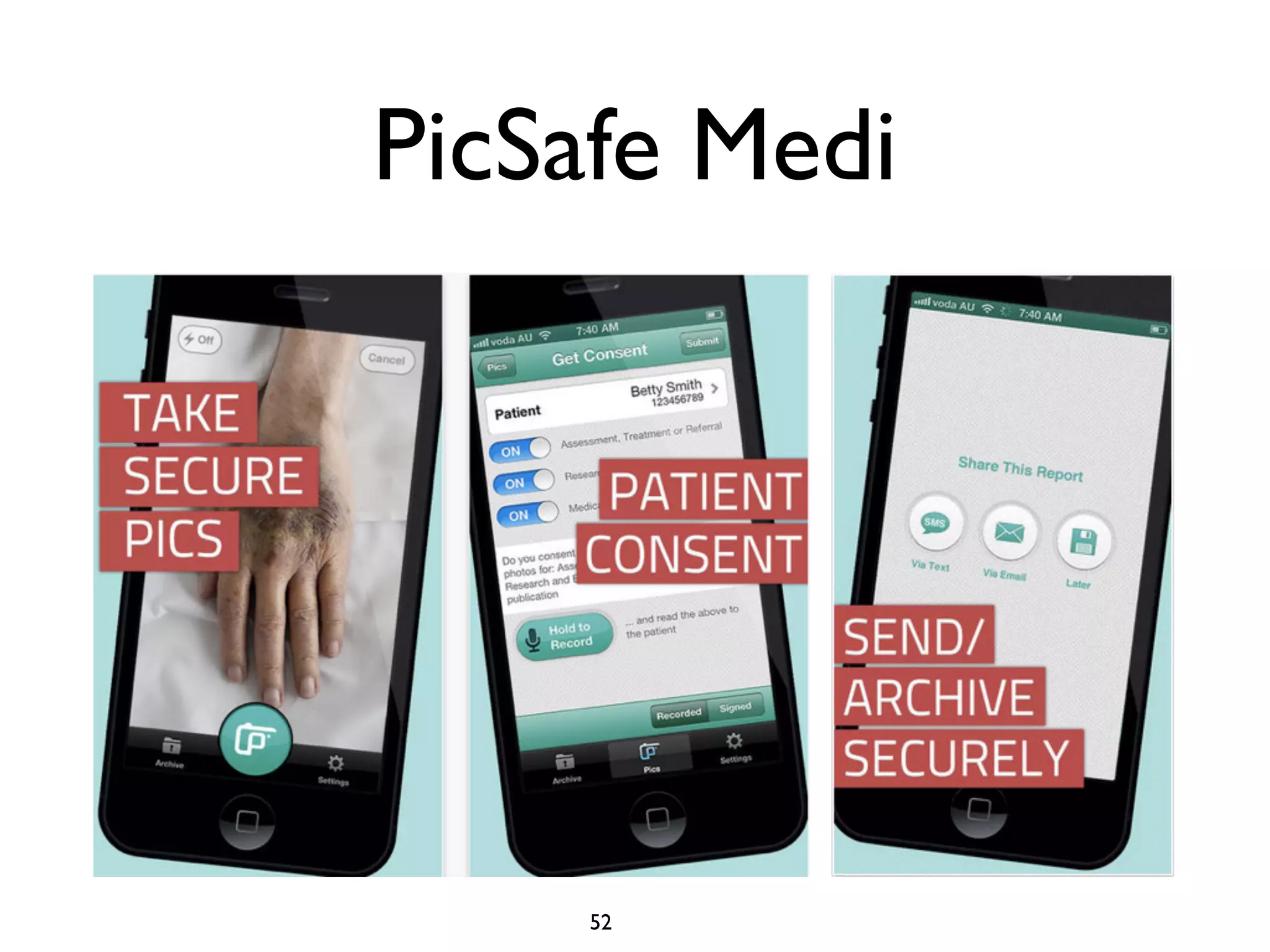 PicSafe Medi 
52 
 