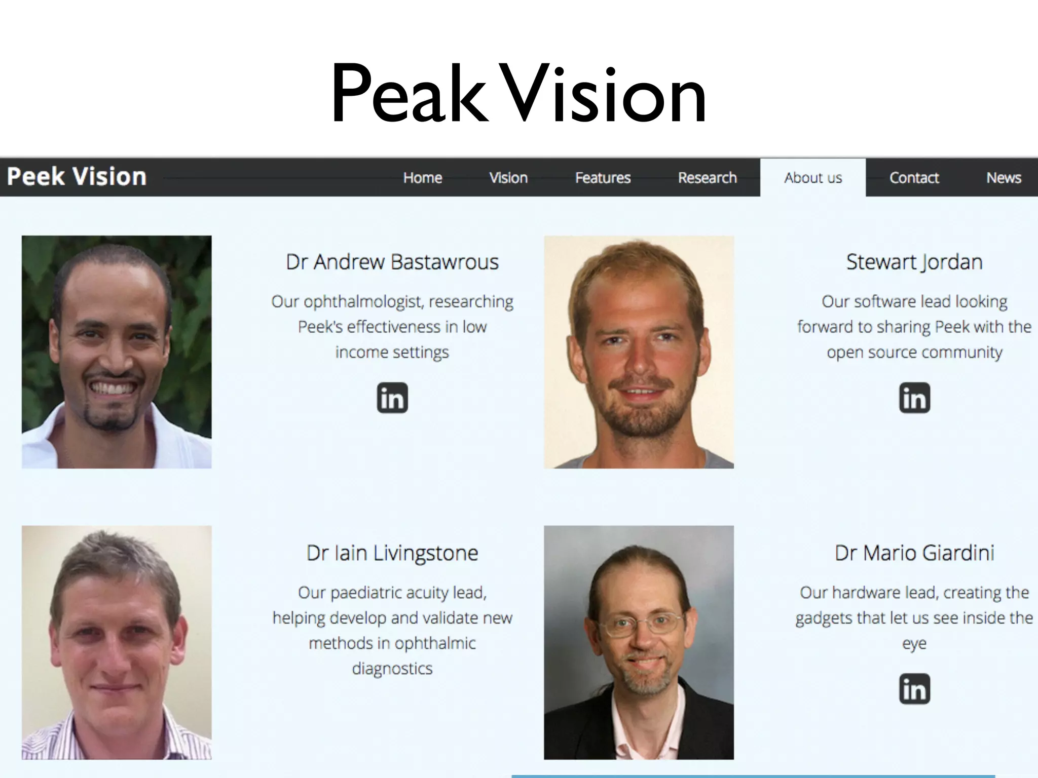 Peak Vision 
69 
 
