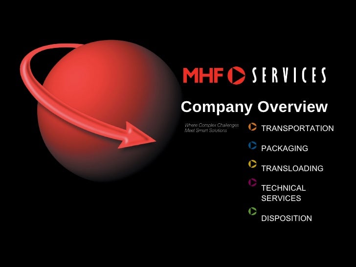 Mhf Services Corporate Presentation Mhf Services Corporate Presentation