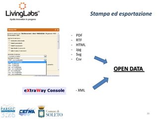 39
Stampa ed esportazione
- PDF
- RTF
- HTML
- Jpg
- Svg
- Csv
- XML
OPEN DATA
 