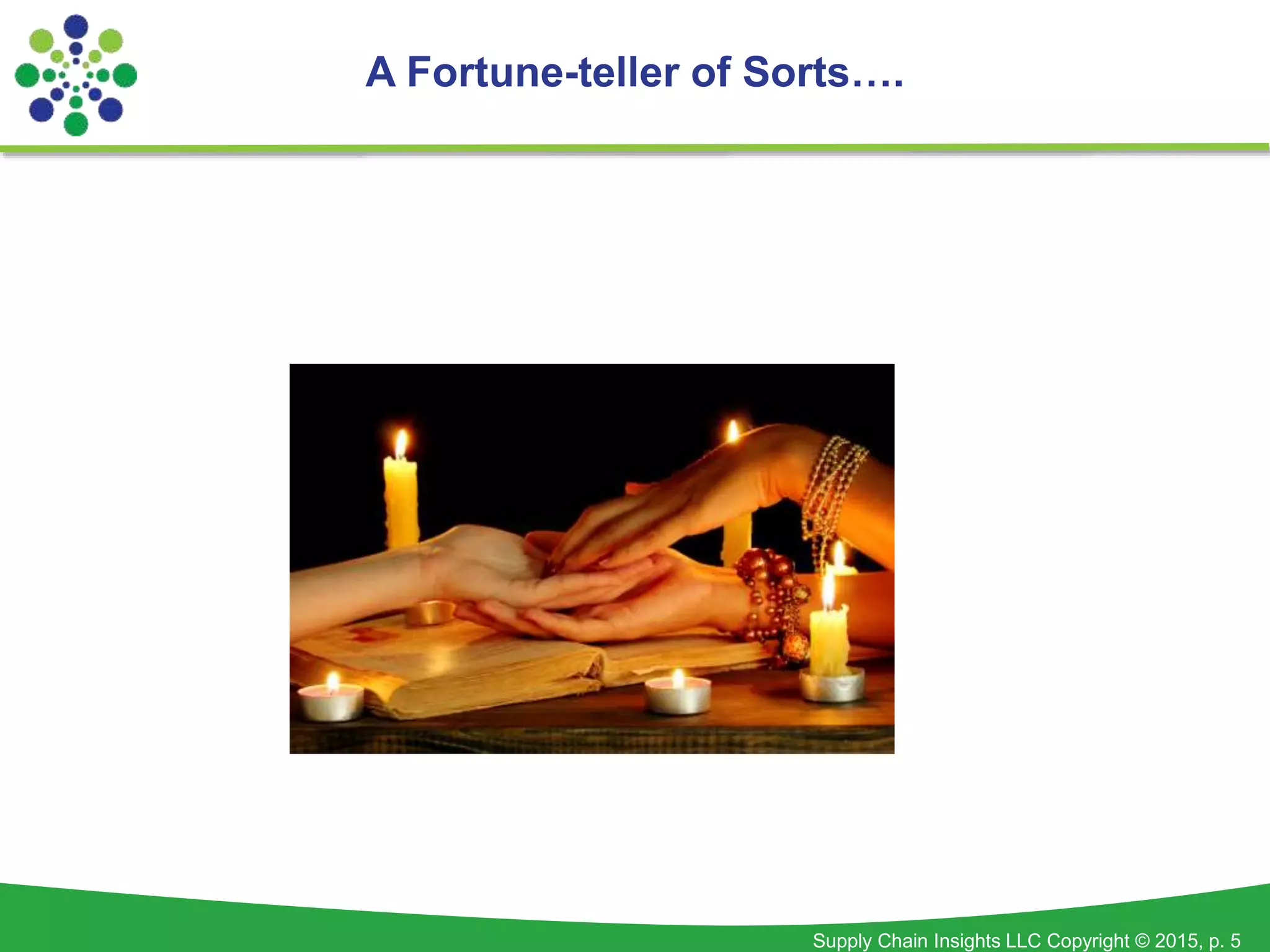 Supply Chain Insights LLC Copyright © 2015, p. 5
A Fortune-teller of Sorts….
 