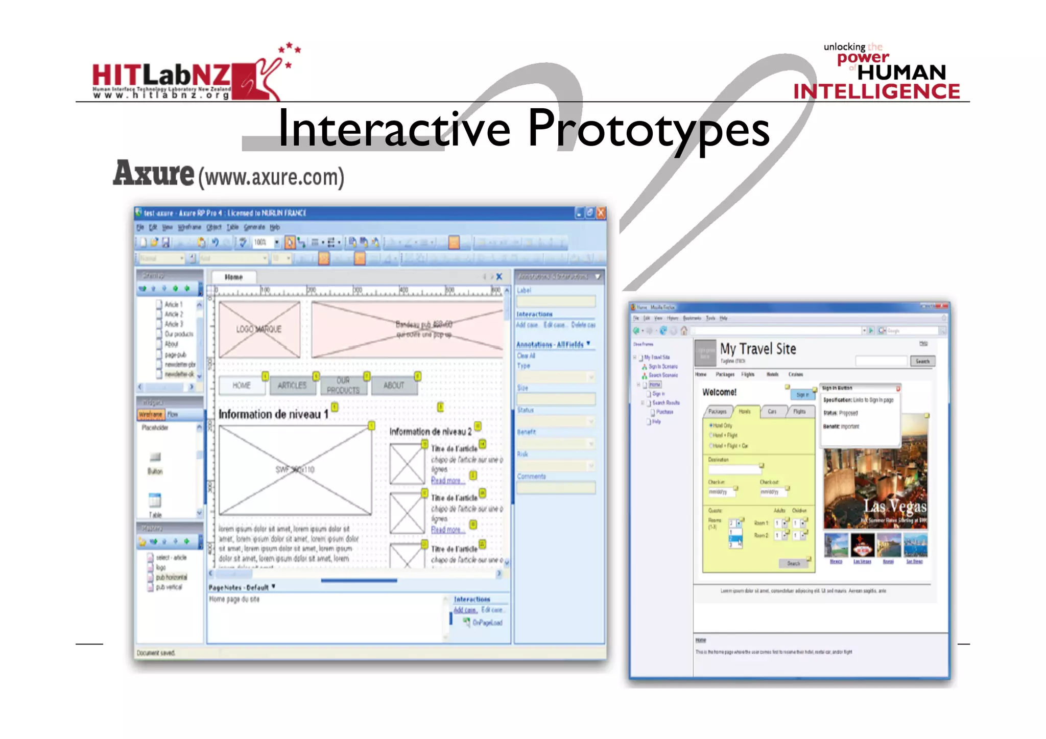 Interactive Prototypes
 