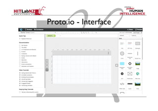 Proto.io - Interface
 
