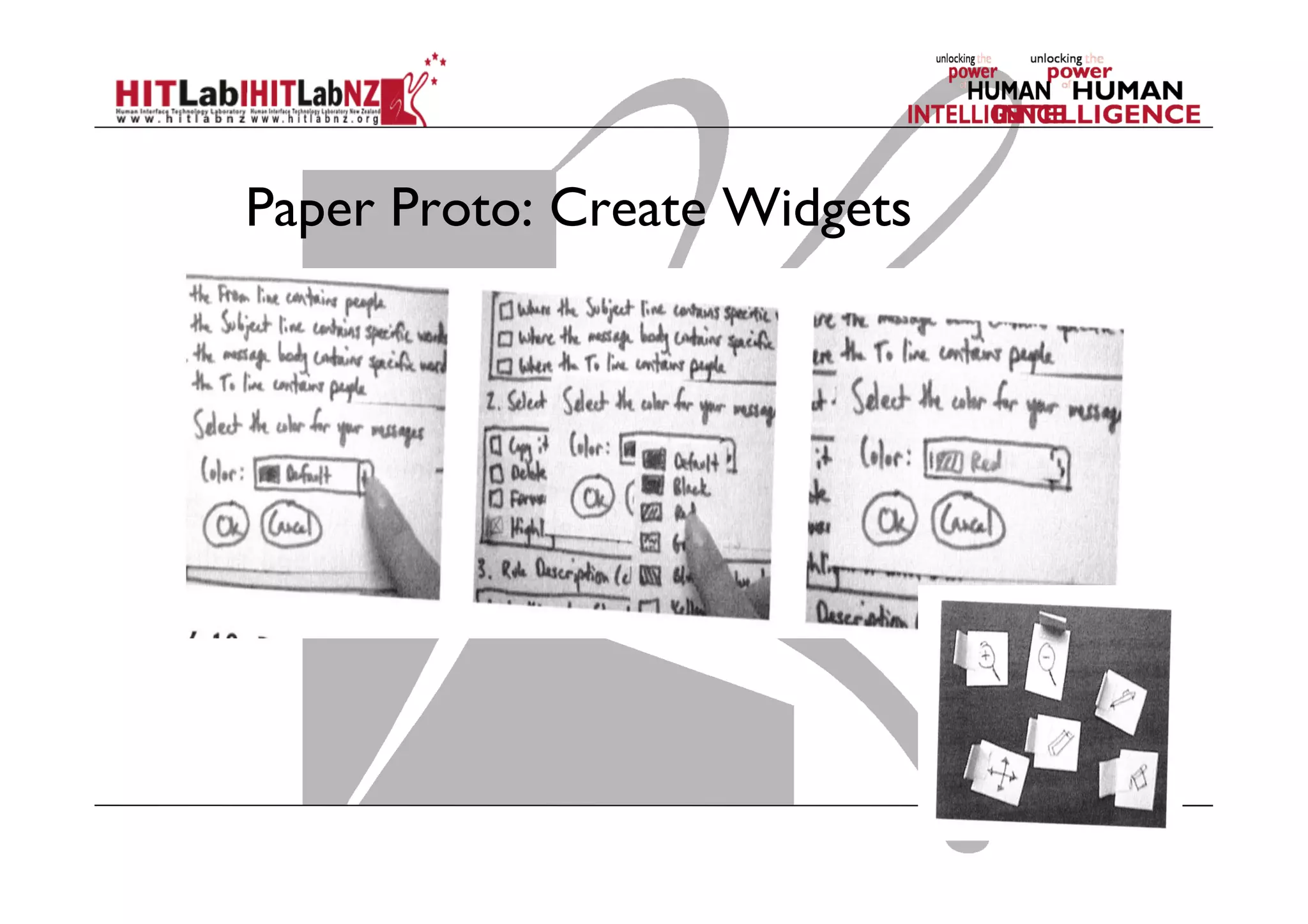 Paper Proto: Create Widgets
 