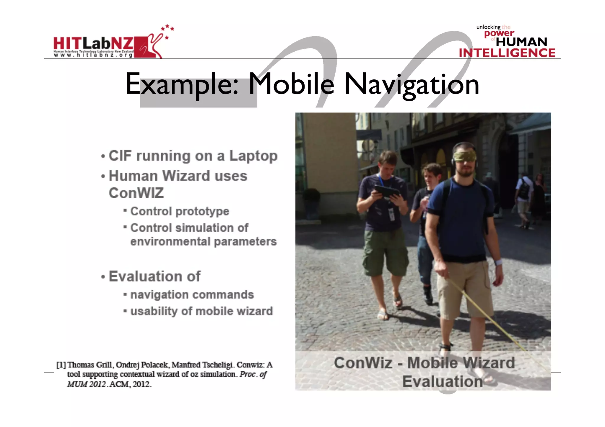 Example: Mobile Navigation
 