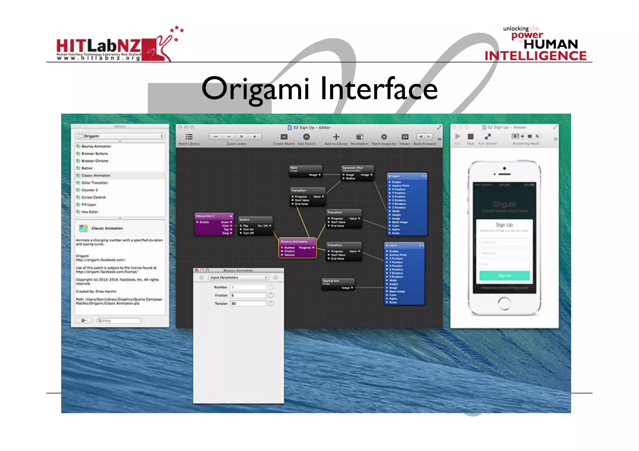 Origami Interface
 