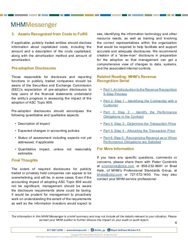 full disclosure a guide to revenue recognition which information is appropriate to include in an incident report