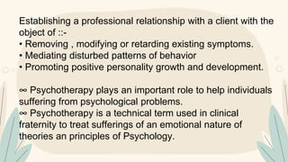 Psychotherapy Mental health nursing.pptx
