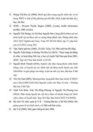Thực trạng mô hình cơ cấu bệnh tật của bệnh nhân điều trị nội trú tại bệnh  viện đa khoa huyện đồng