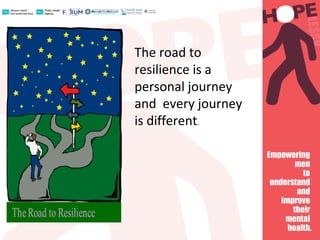 The road to
resilience is a
personal journey
and every journey
is different.
 