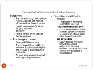 MHR722 CLASS NOTES.ppt organisational behaviour | PPT