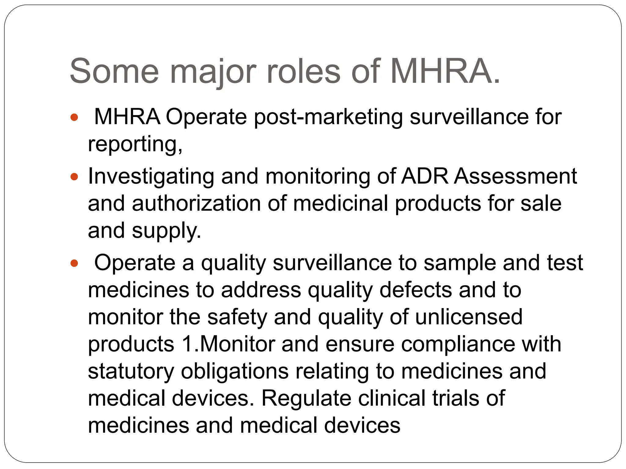 MHRA pptx MHRA pptx