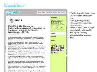 Web 2.0, Social Media and Minnesota Historical Society