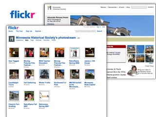 Web 2.0, Social Media and Minnesota Historical Society