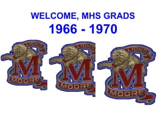 WELCOME, MHS GRADS
1966 - 1970
 