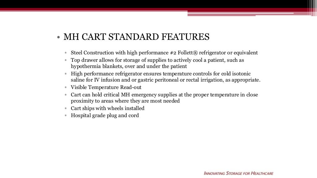 Malignant Hyperthermia Carts
