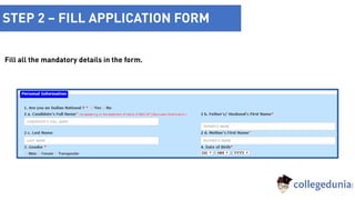 Fill all the mandatory details in the form.
STEP 2 – FILL APPLICATION FORM
 