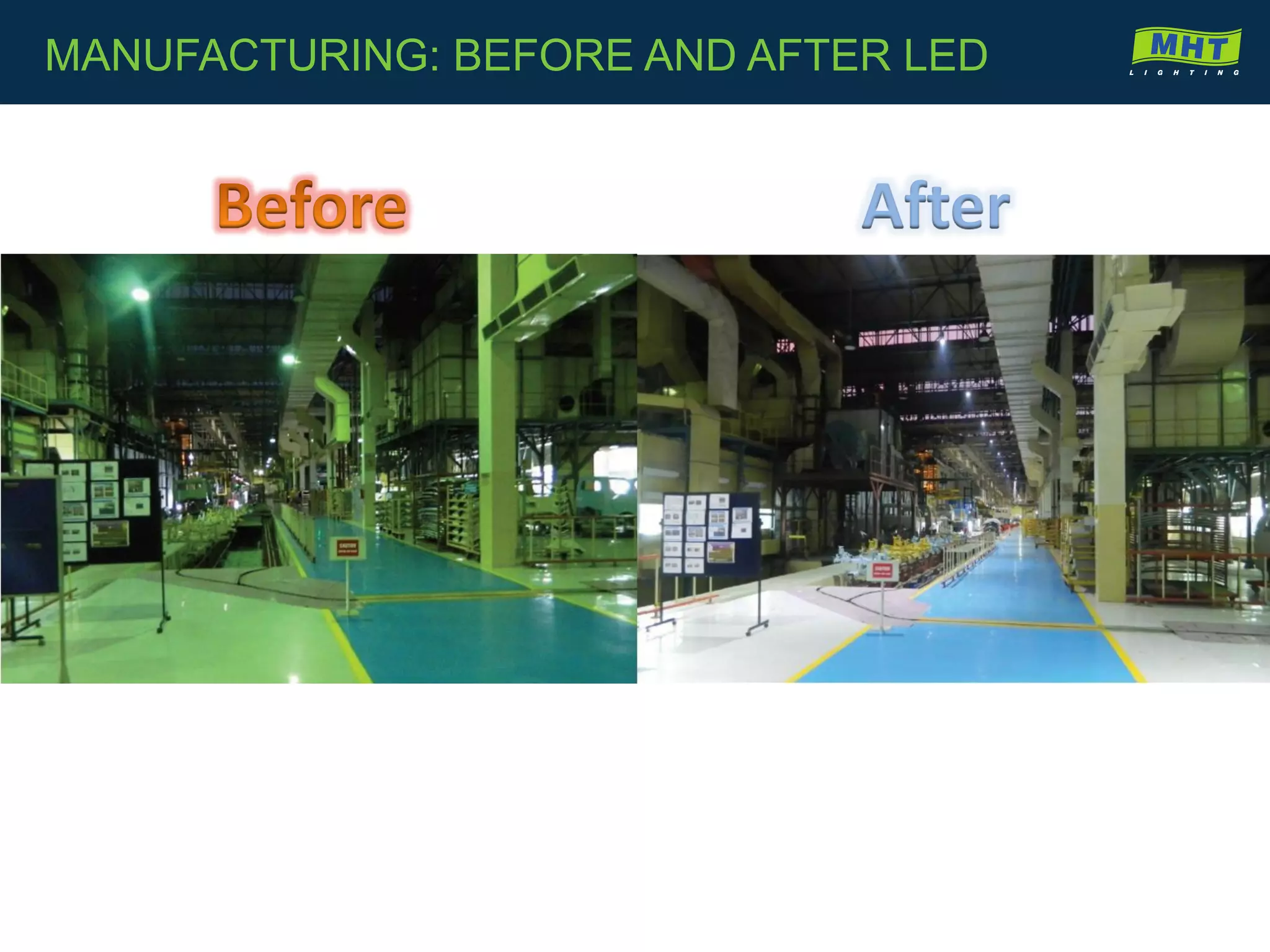 MANUFACTURING: BEFORE AND AFTER LED
 
