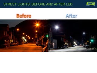 STREET LIGHTS: BEFORE AND AFTER LED
 