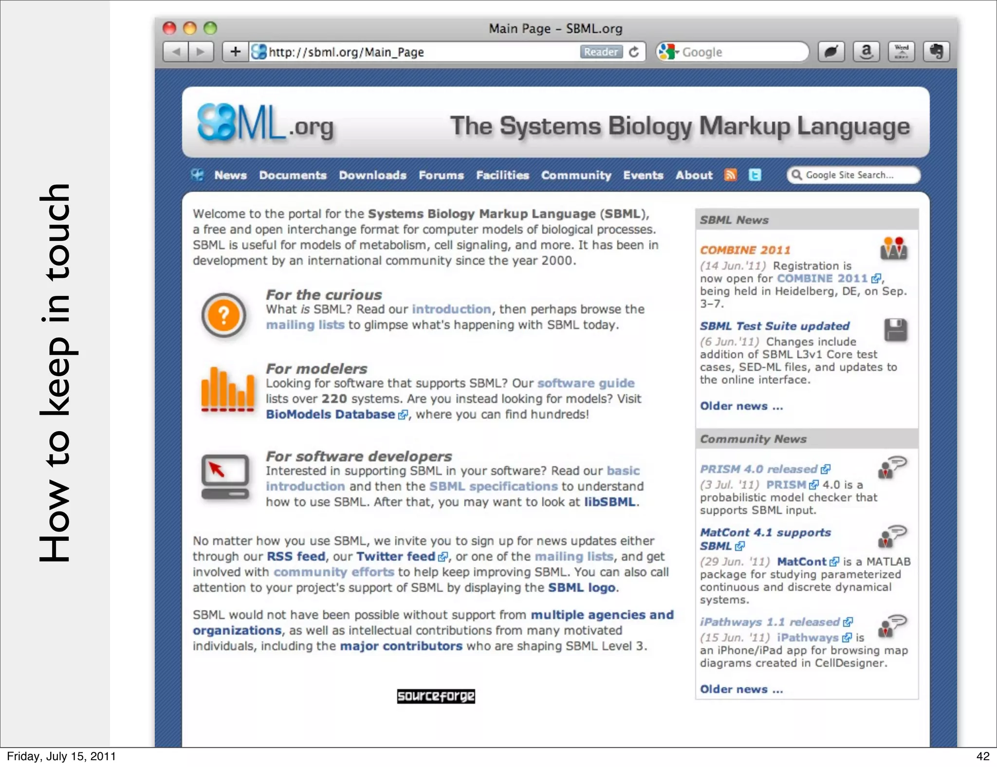 How to keep in touch




Friday, July 15, 2011      42
 