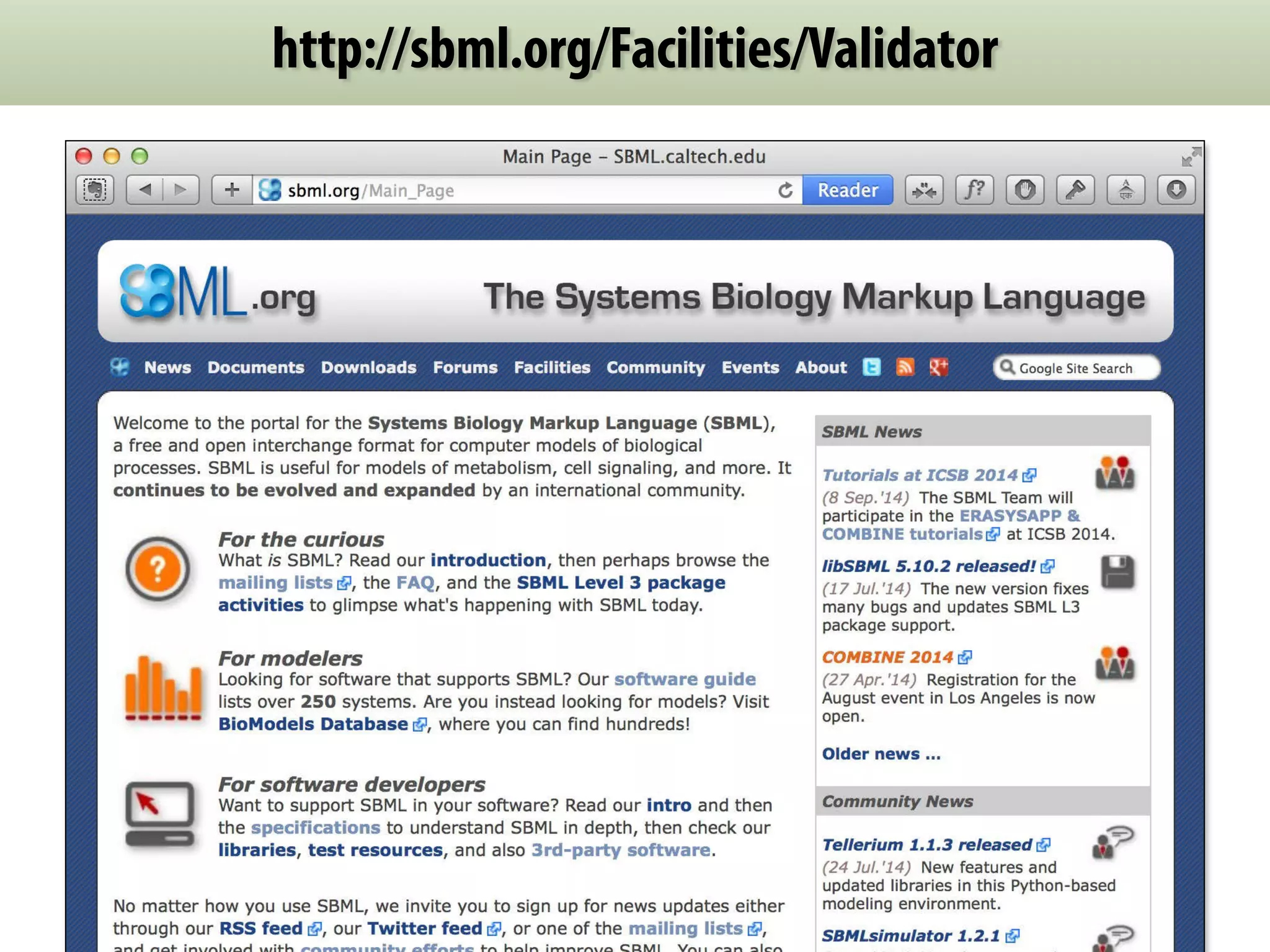 http://sbml.org/Facilities/Validator 
 