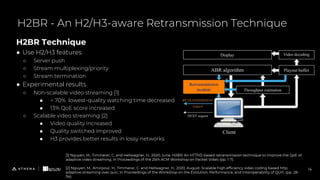 H2BR Technique
● Use H2/H3 features
○ Server push
○ Stream multiplexing/priority
○ Stream termination
● Experimental resul...