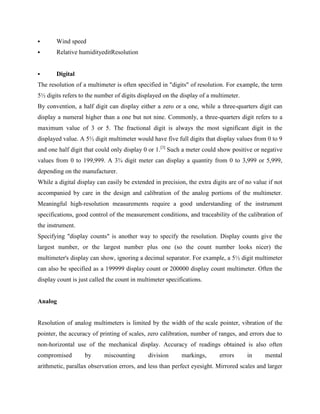 Measurement & Instrumentation (BE) | PDF