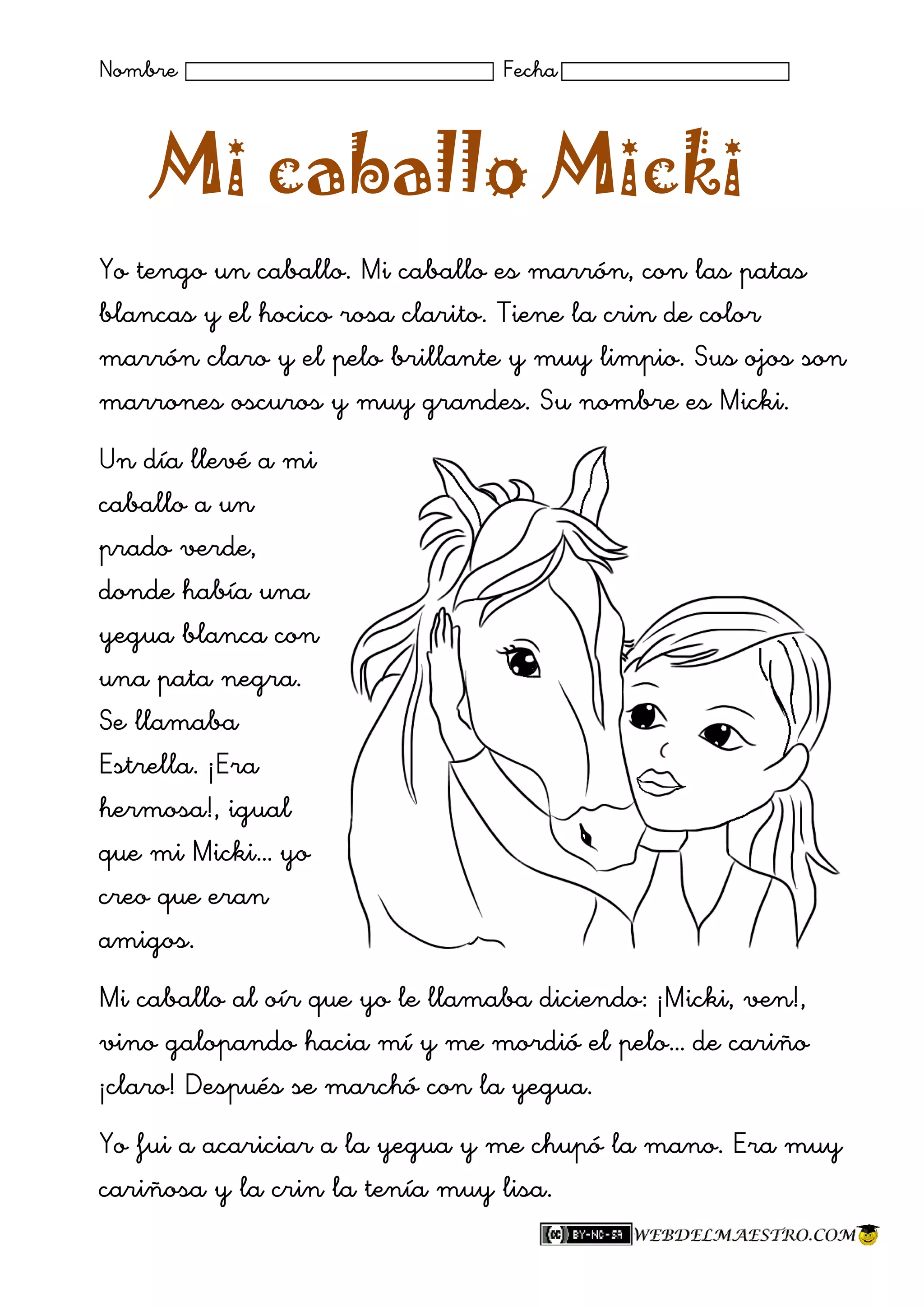 Mi caballo-micki | PDF