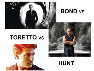 BOND vs
TORETTO vs
HUNT
 