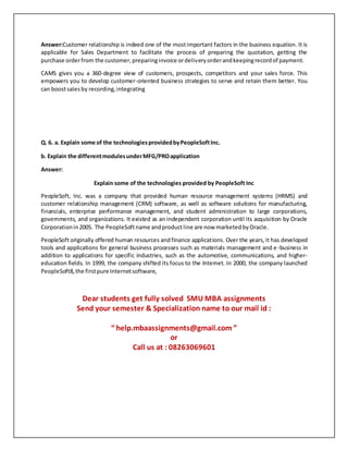 Mi0038 enterprise resource planning | DOCX