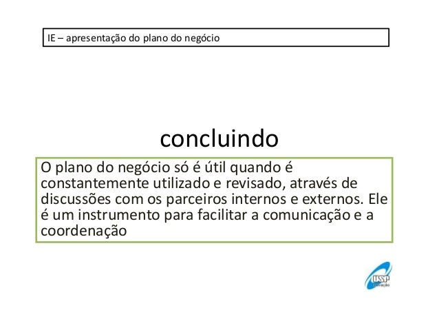 Apresentacao plano de negocios