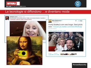 Le tecnologie si diffondono …e diventano moda
 