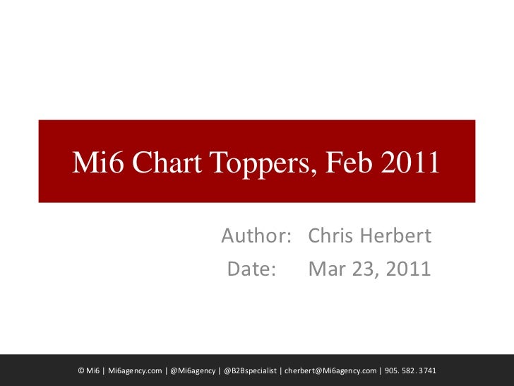 mi6 chart toppers feb 2011 2011 chart topper