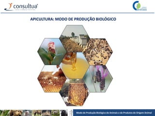 Modo de Produção Biológico de Animais e de Produtos de Origem Animal
APICULTURA: MODO DE PRODUÇÃO BIOLÓGICO
 