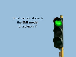 Copyright © 2010 Mia-Software
All Rights Reserved
Copyright © 2010 Mia-Software
All Rights Reserved
What can you do with
the EMF model
of a plug-in ?
 