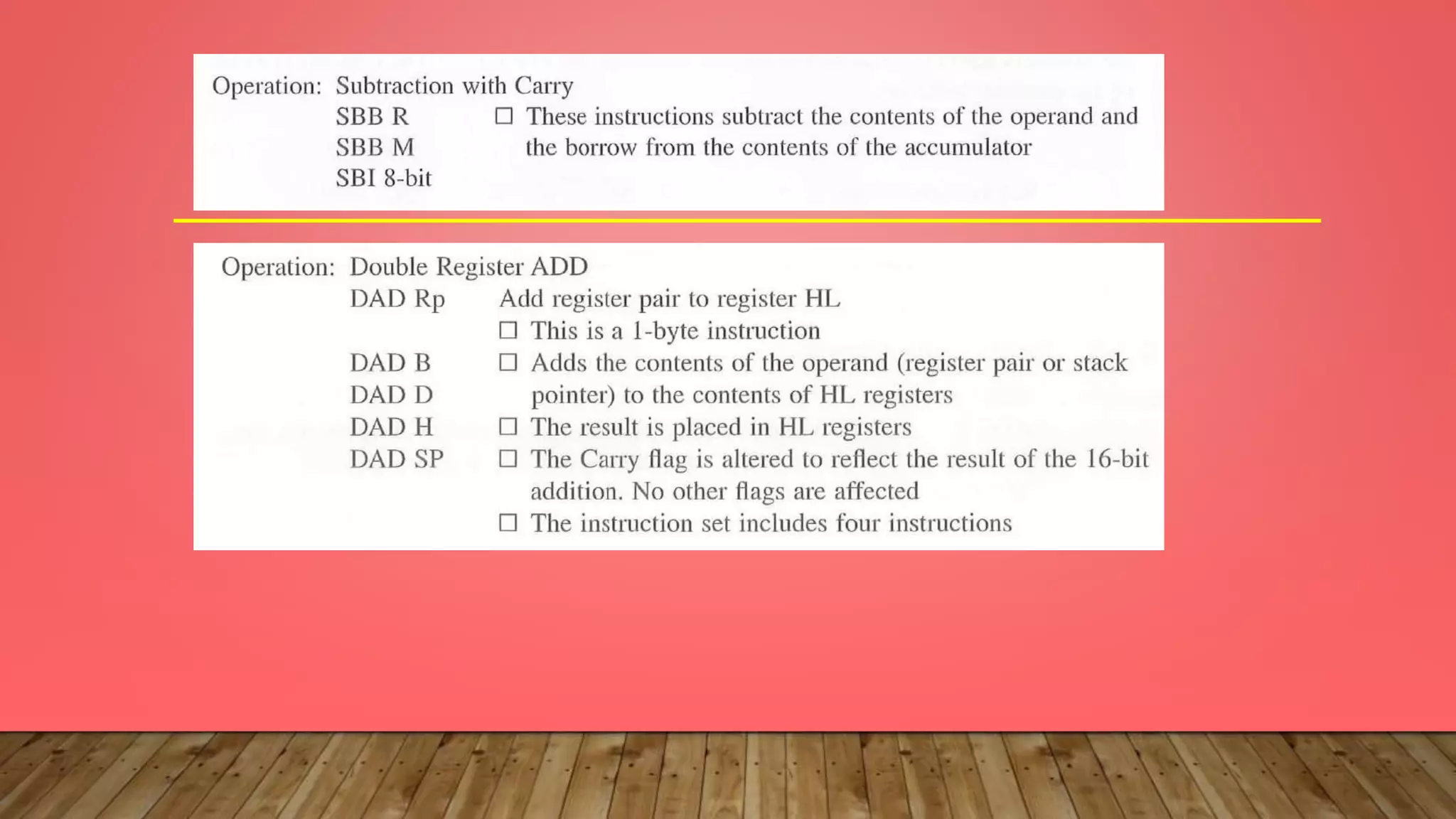 BCD arithmetic and 16-bit data operations