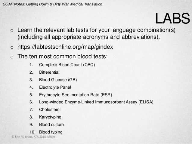 Soap Notes Getting Down And Dirty With Medical Translation