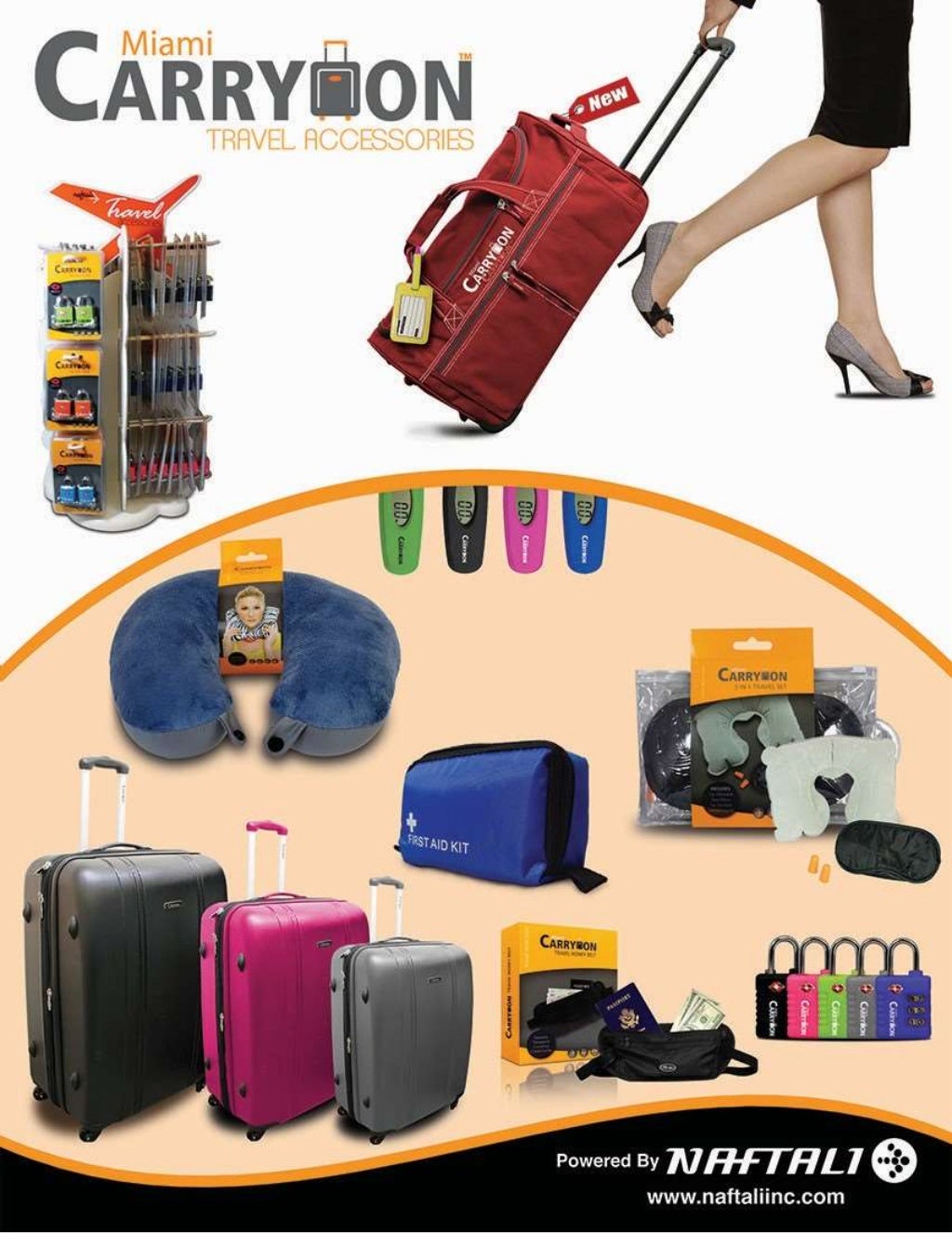 miami carry on luggage strap