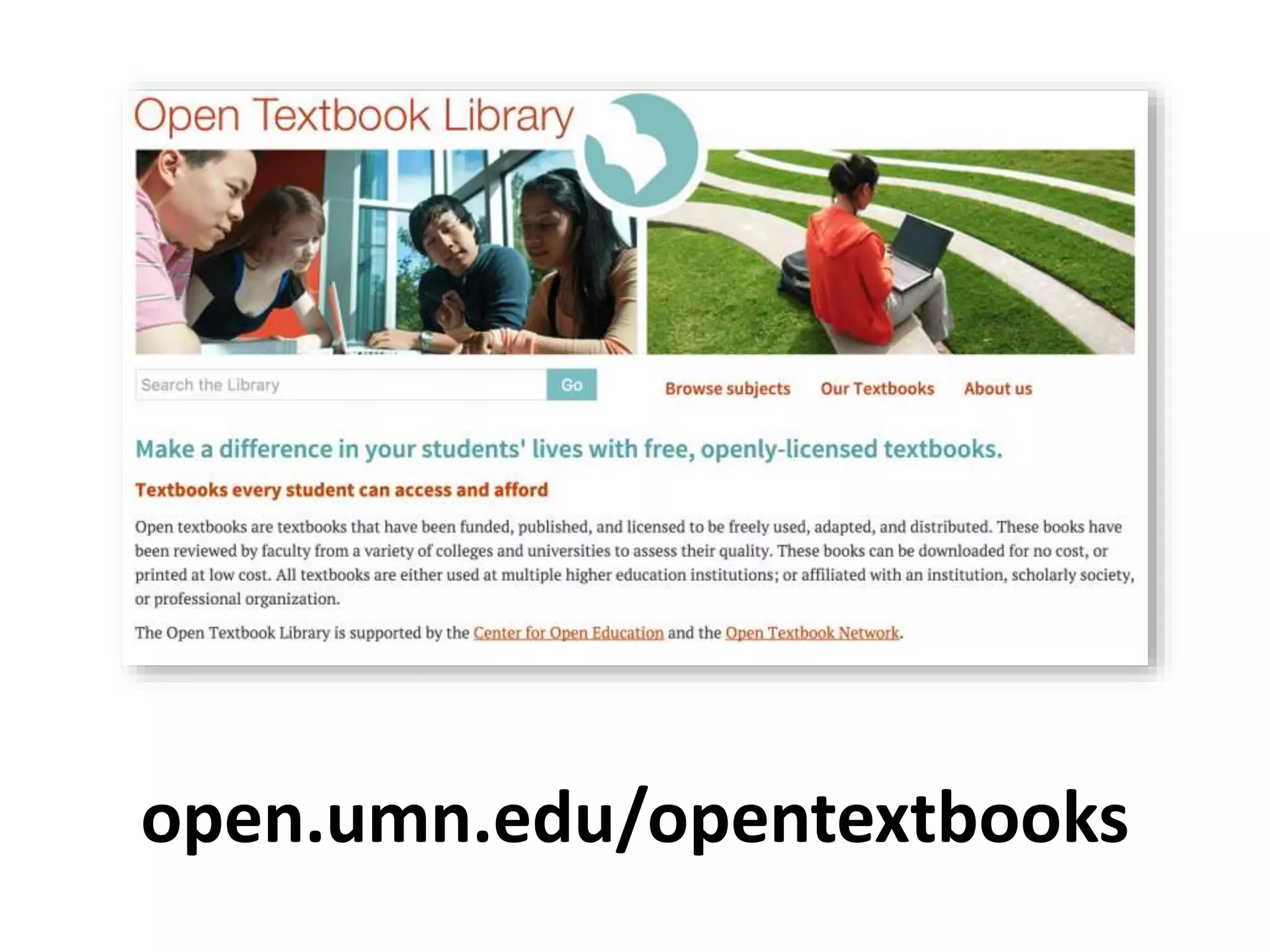 open.umn.edu/opentextbooks
 
