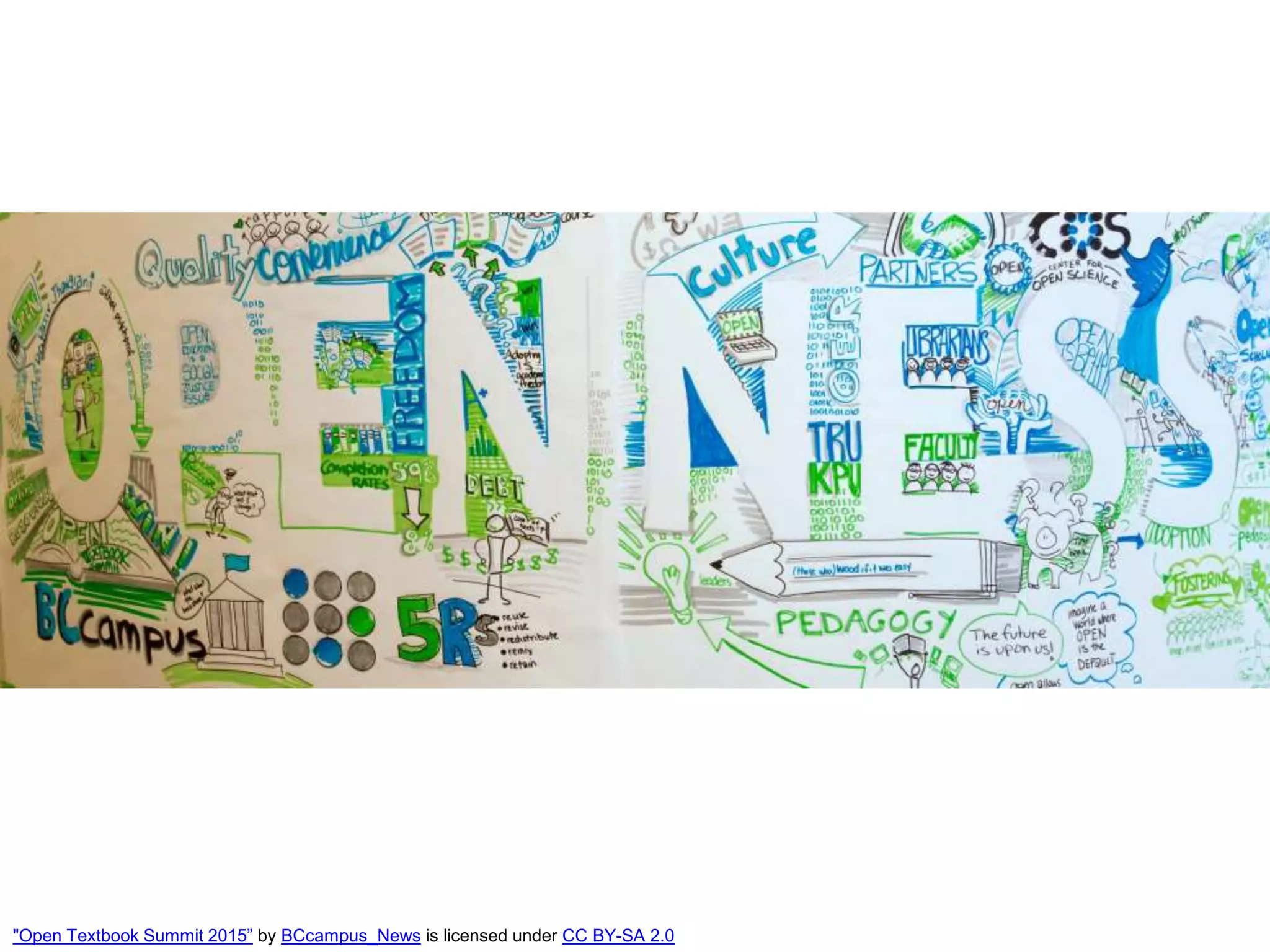 "Open Textbook Summit 2015” by BCcampus_News is licensed under CC BY-SA 2.0
 