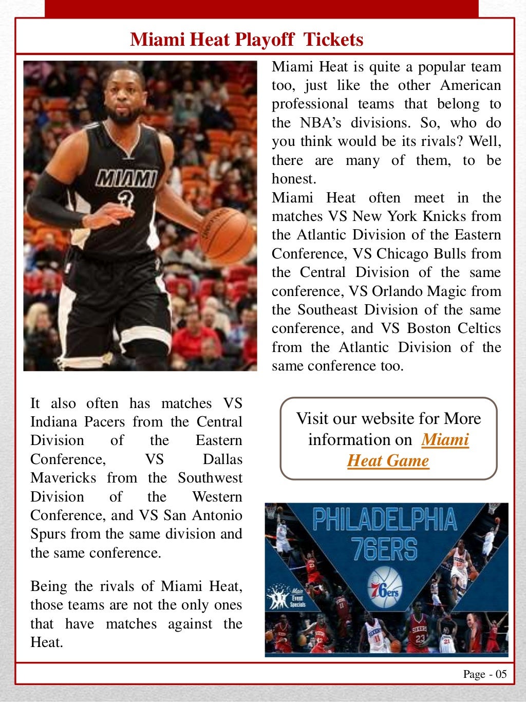 Miami Heat Playoff Tickets