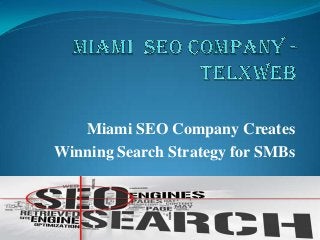 Miami SEO Company Creates
Winning Search Strategy for SMBs

 